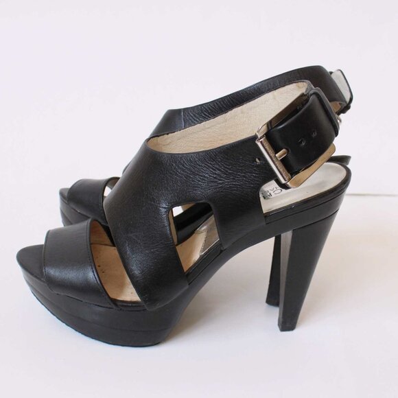 Michael Kors Carla Leather Platform Sandal - Picture 1 of 10